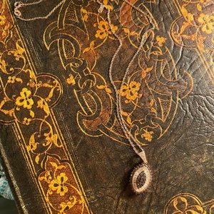 Brown & White CZ Pendant